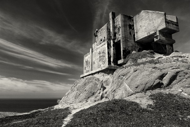 Old WW II bunker on Northern California coast 