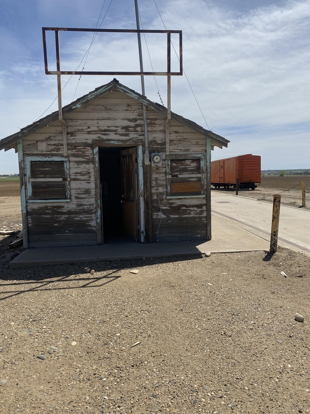 On my walk from Scottsbluff to Denver I came across this gem Has a bunch of railroad communication equipment inside door was unlocked