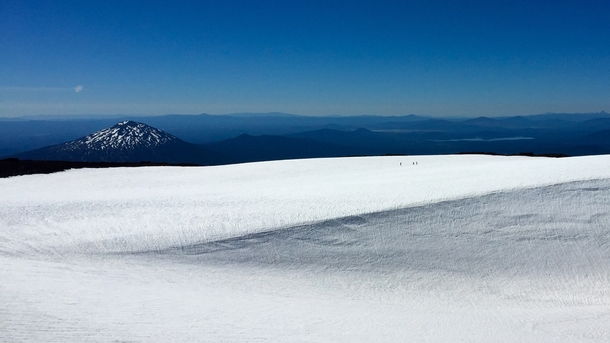 On the summit of the South Sister OR looking at Mt Bachelor  iPhone camera