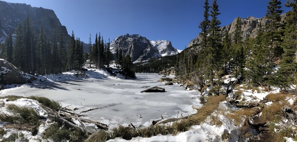 On the way to Sky Pond in Rocky Mountain National Park 