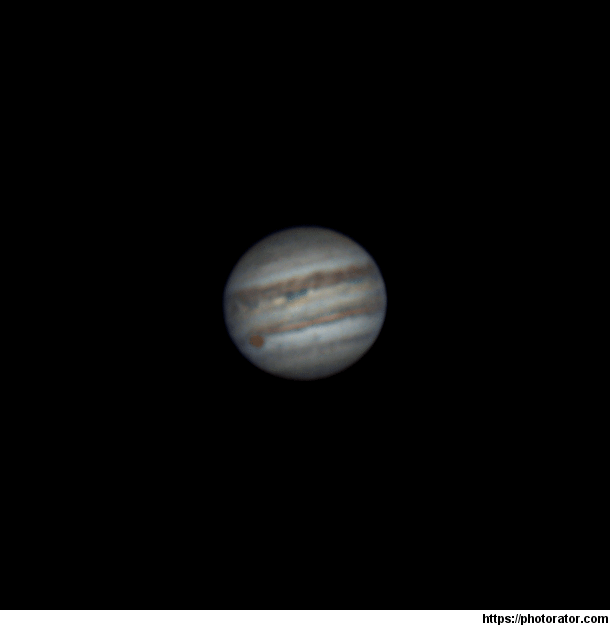 One hour time-lapse of Jupiter