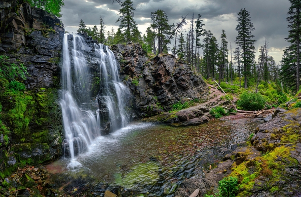 One of Glacier National Parks secrets are Rockwell Falls near Two Medicine Lake 