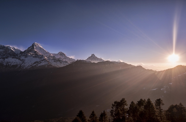 One of my favorite shots from  Sunrise in Nepal 