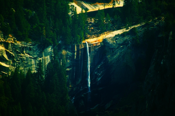 One of the falls at Yosemite  