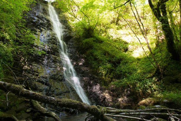 One of the many hidden waterfalls found in Glen Creran Scotland 