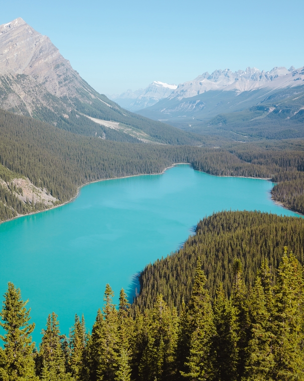 One of the many turquoise lakes Banff Canada 
