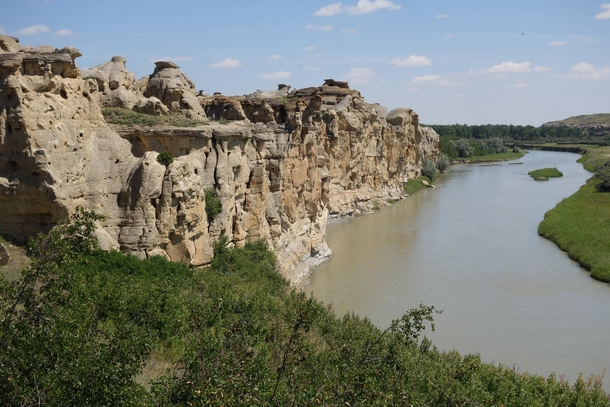 One of the newest UNESCO world heritage sites Writing-on-Stone Provincial Park Alberta Canada 