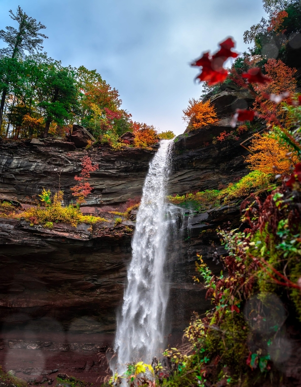 One of three waterfalls at Kaatetskill Falls NY 