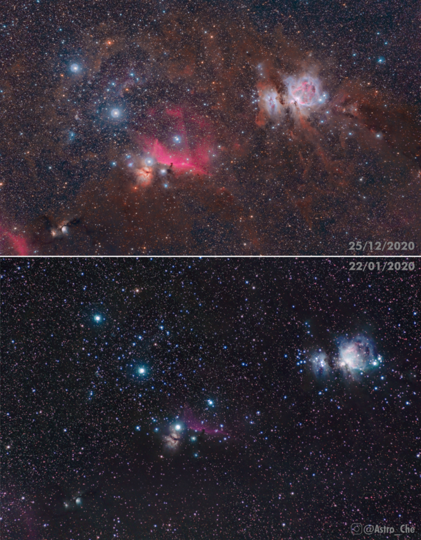 One Years progress on Orion - Same Camera and Mount