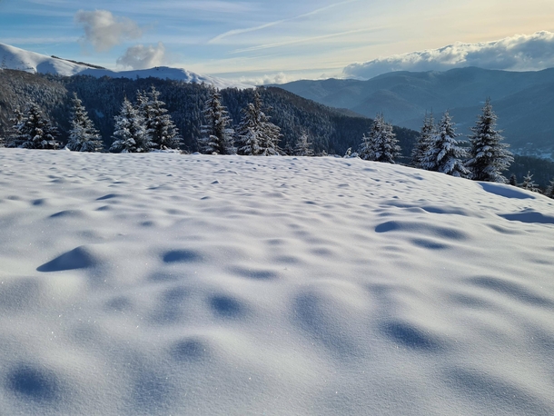 Only snow and silence Sinaia Romania 