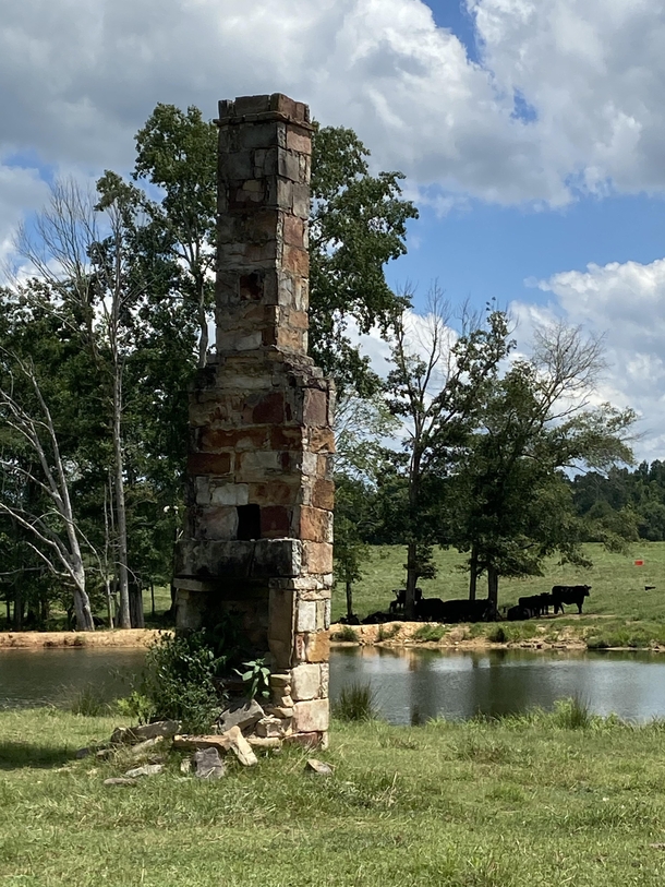 Only thing left was the chimney We saw several similar ones throughout NE Alabama