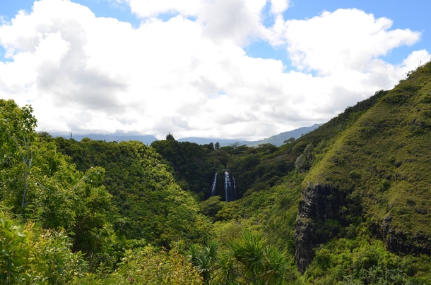 Opaekaa Falls Kauai Hiding in that lush valley 
