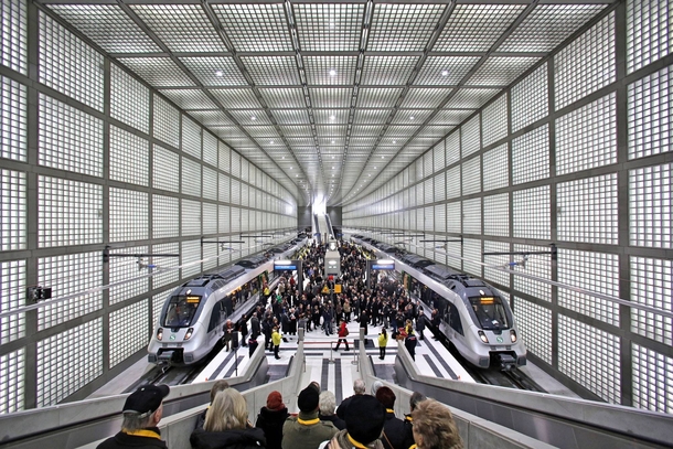 Opening ceremony of the new City-Tunnel in Leipzig Germany - Photo by Jan Woitas 