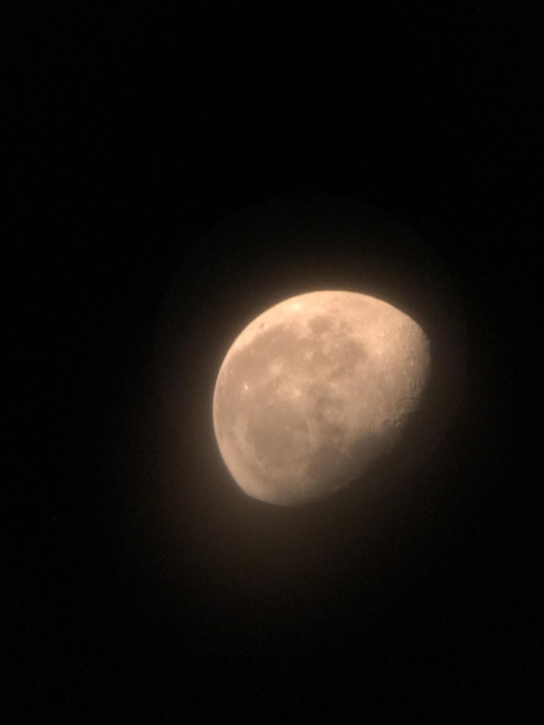 Orange Moon in the Utah sky OC