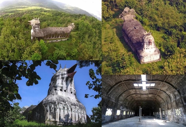 Originally posted by uGallowboob on rnextfuckinglevel Deep in the forests of Indonesia sits an abandoned church in the shape of a chicken