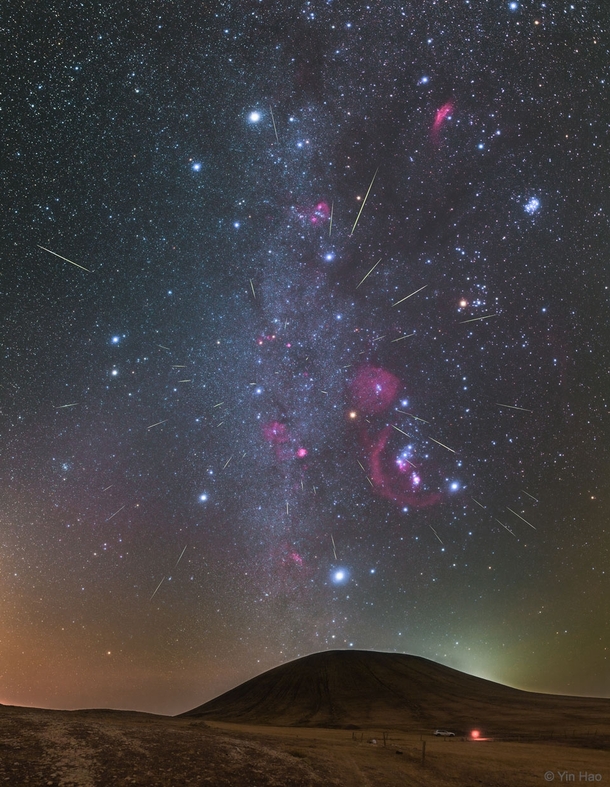 Orionids Meteors over Inner Mongolia Image Credit amp Copyright Yin Hao