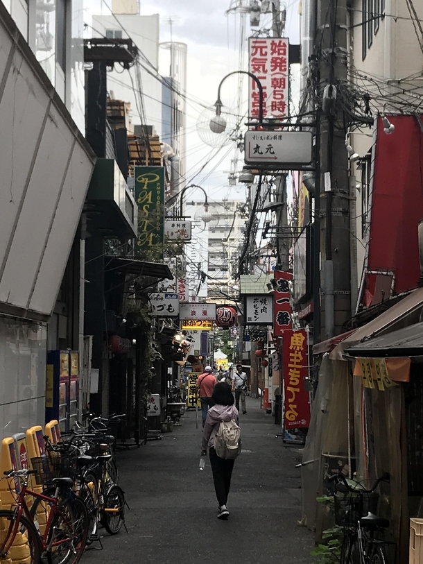 Osaka Japan Shaded alleys in August