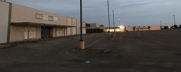 Other than the post office that moved into the corner the shopping center here has been abandoned for over  years