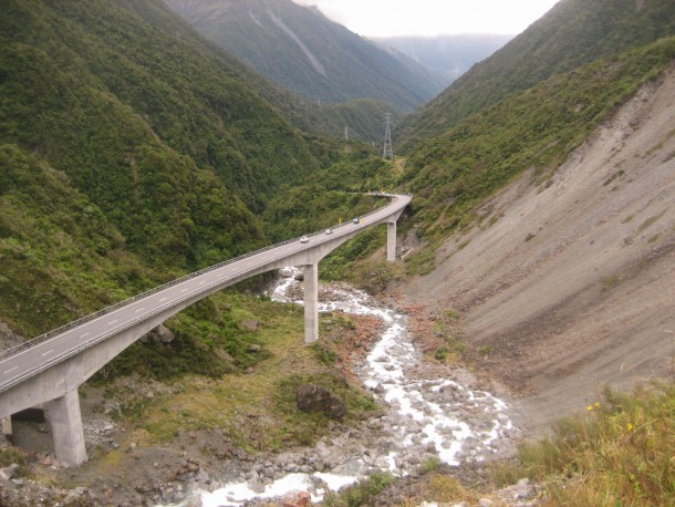 Otira Viaduct near Arthurs Pass National Park New Zealand 