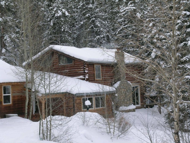 Our house December  Chaffee County Colorado