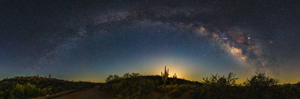 Our night sky moments before moon rise in southern Arizona 