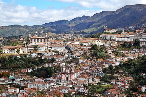 Ouro Preto Minas Gerais and its colonial houses