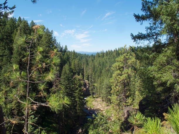 Overlooking the McCloud River in Siskiyou County northern CA 