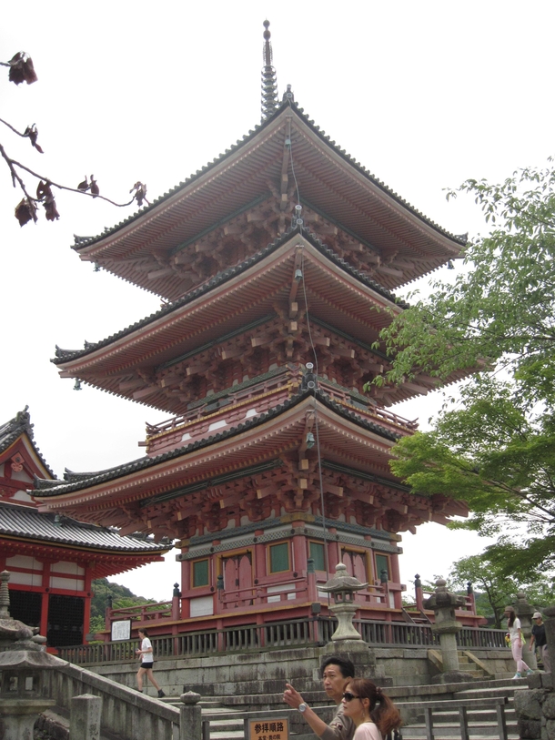 Pagoda of Kyotos Kiyomizu-dera Buddhist temple complex built in  