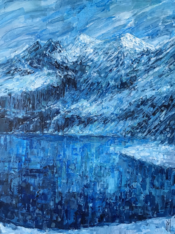 Painting I did of Glacier National Park