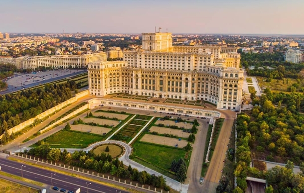 Palace of the Parliament in Bucharest Romania
