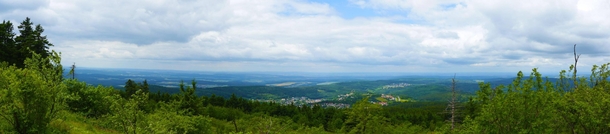 Panorama Atop Of A Hill In Germany 