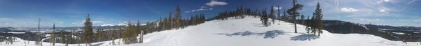 Panorama from Winter Park Ski Resort Colorado 