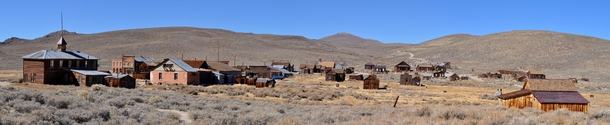 Panorama of a Gold Rush Ghost Town - Bodie CA 
