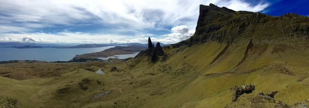Panorama on Isle of Skye Scotland 