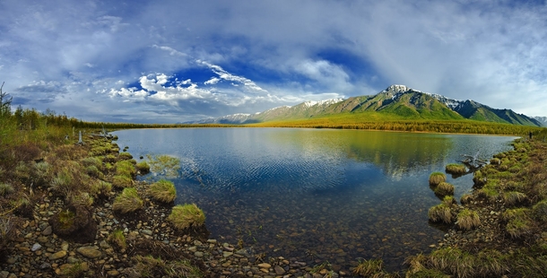 Panoramic view of Baikal Lake in Russia Photo by Dmitry Moiseenko 