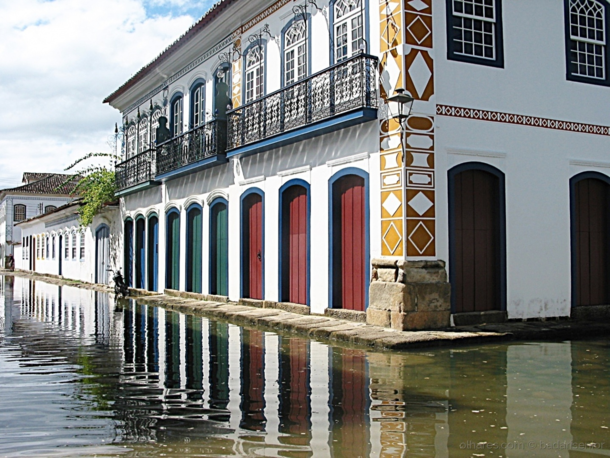 Paraty Brazil built so that the high tides clean the city streets