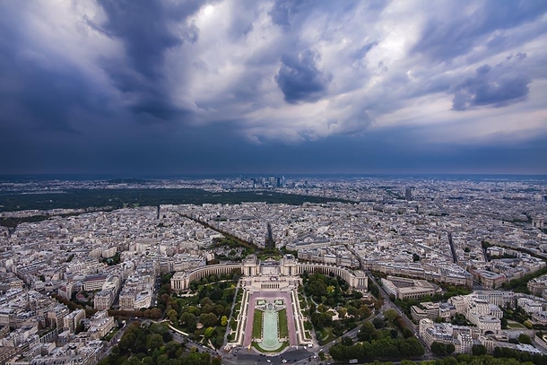 Paris France - View from the Eiffel Tower