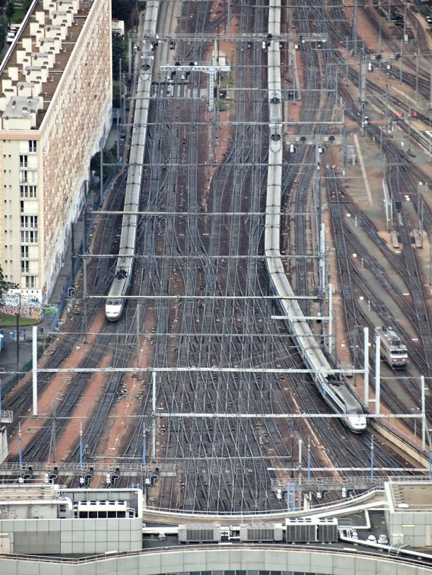 Paris Montparnasse with TGV sets 