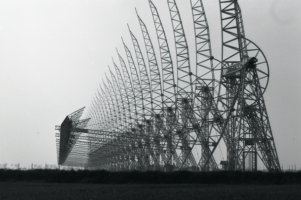 Part of the Northern Cross Radio Telescope at the Medicina Radio Observatory 