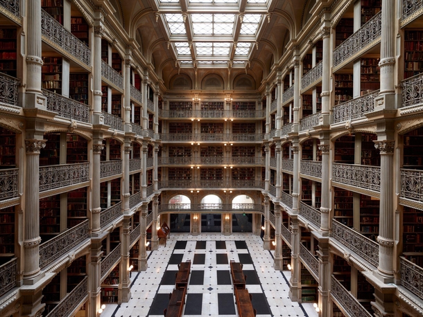 Peabody Library in Baltimore MD