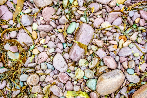 Pebbles on a beach Ring of Kerry Ireland 