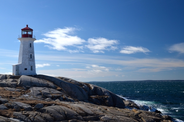 Peggys Cove Lighthouse  Nova Scotia Canada 