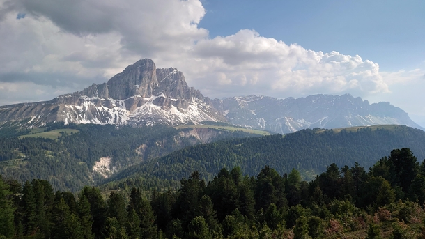 Peitlerkofel - Sdtirol Sass de Putia - Alto Adige seen on route climbing the Maurerberg 