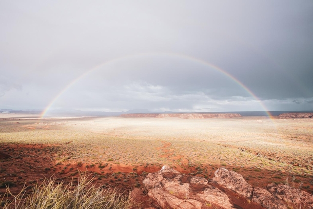 Perfect rainbow in Arizona 