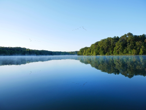 Perfect reflection at Hinckley Lake OH 