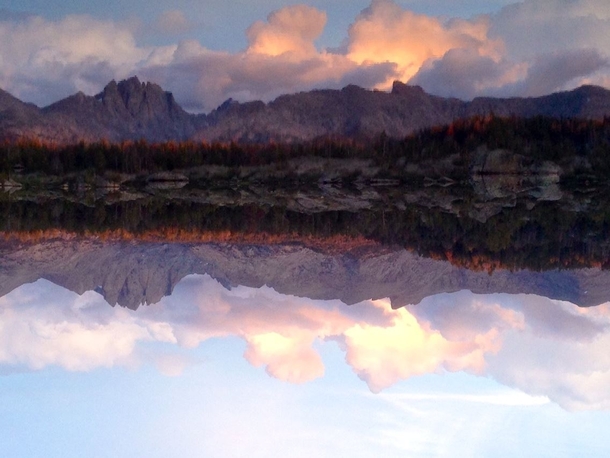 perfect reflection Wyoming high country x