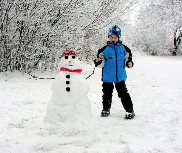 Petey and the Snowman Ganges Michigan