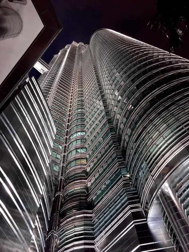 Petronas Towers at night  Kuala Lumpur Malaysia