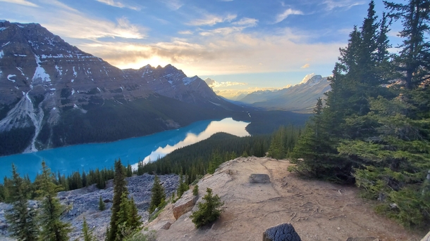 Peyto Lake  Bannf National Park in the Canadian Rockies 