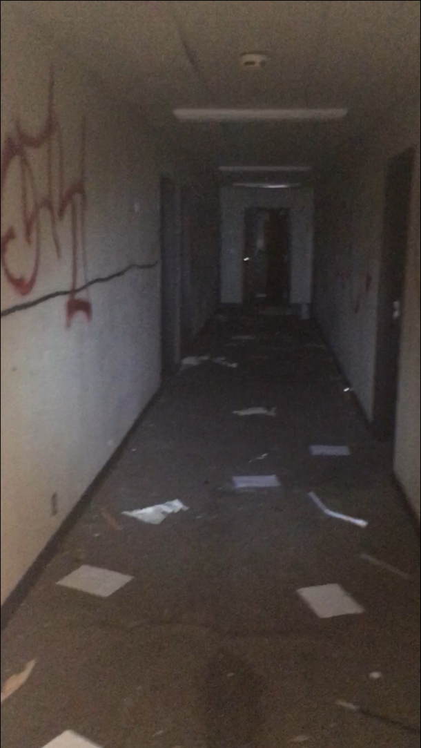 Photo from inside creepy abandoned summer camp sorry for bad quality